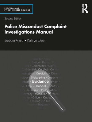 cover image of Police Misconduct Complaint Investigations Manual